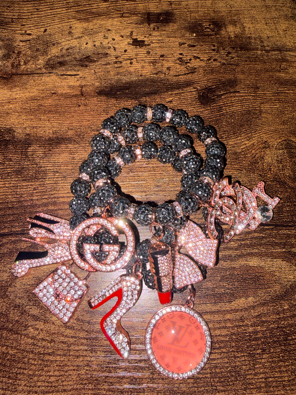 ❣️ Hematite Shamballa Rose Gold