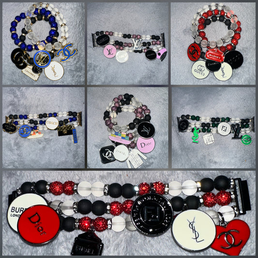 GreenBlackWhite WatchBand