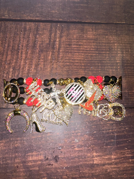 Pink Gold Glitter WatchBand
