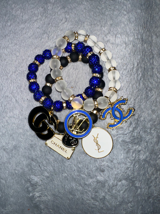 BlueBlackWhite Bracelets