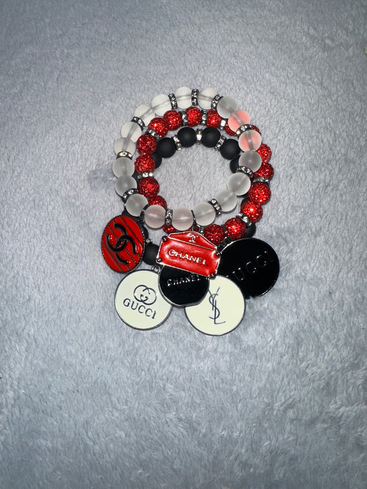 RedBlackWhite Bracelets