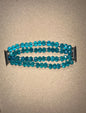 Teal Crystal 4Strand 42-49mm Apple