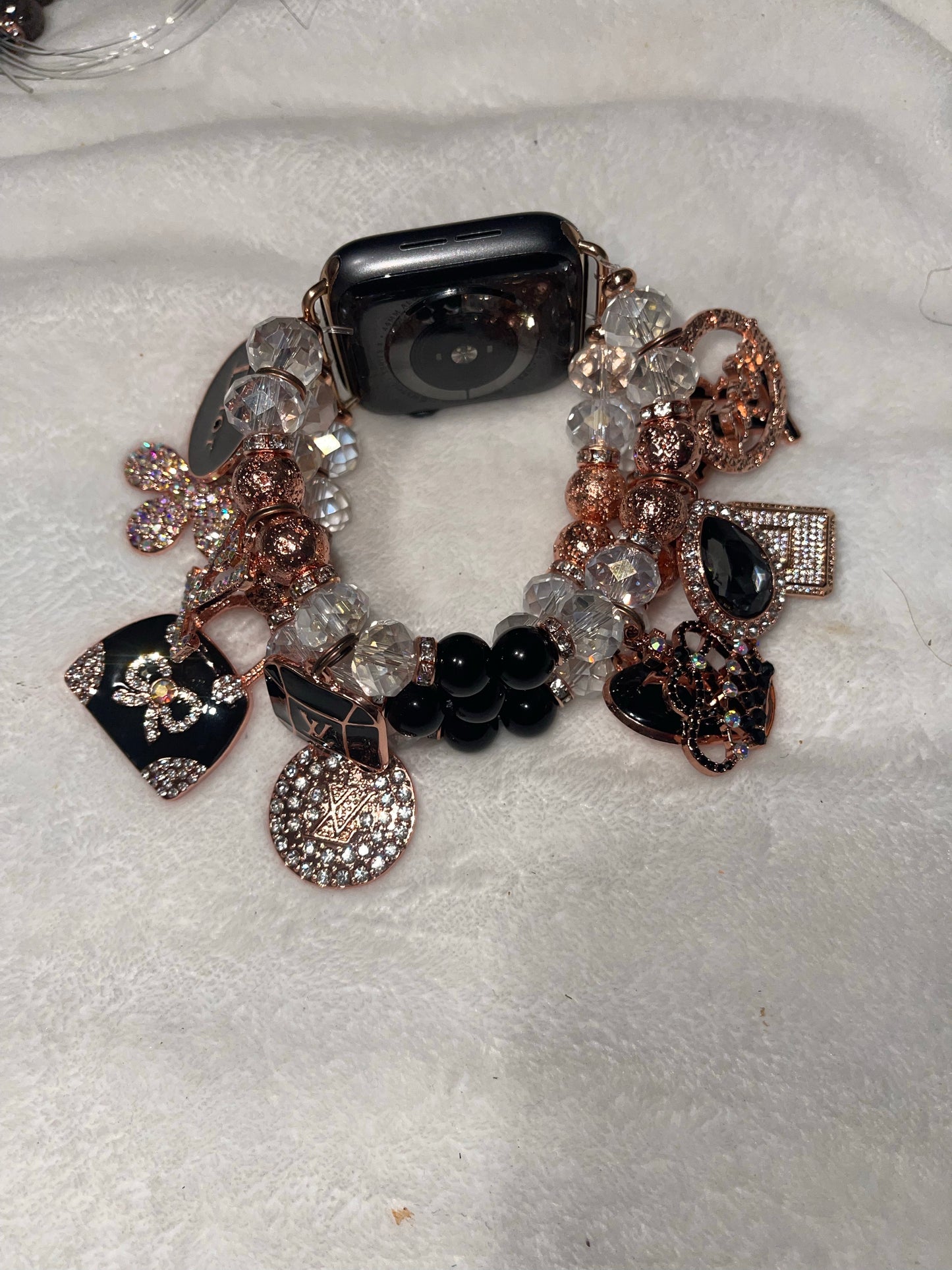 REMAKE Rose Gold Black Crystals