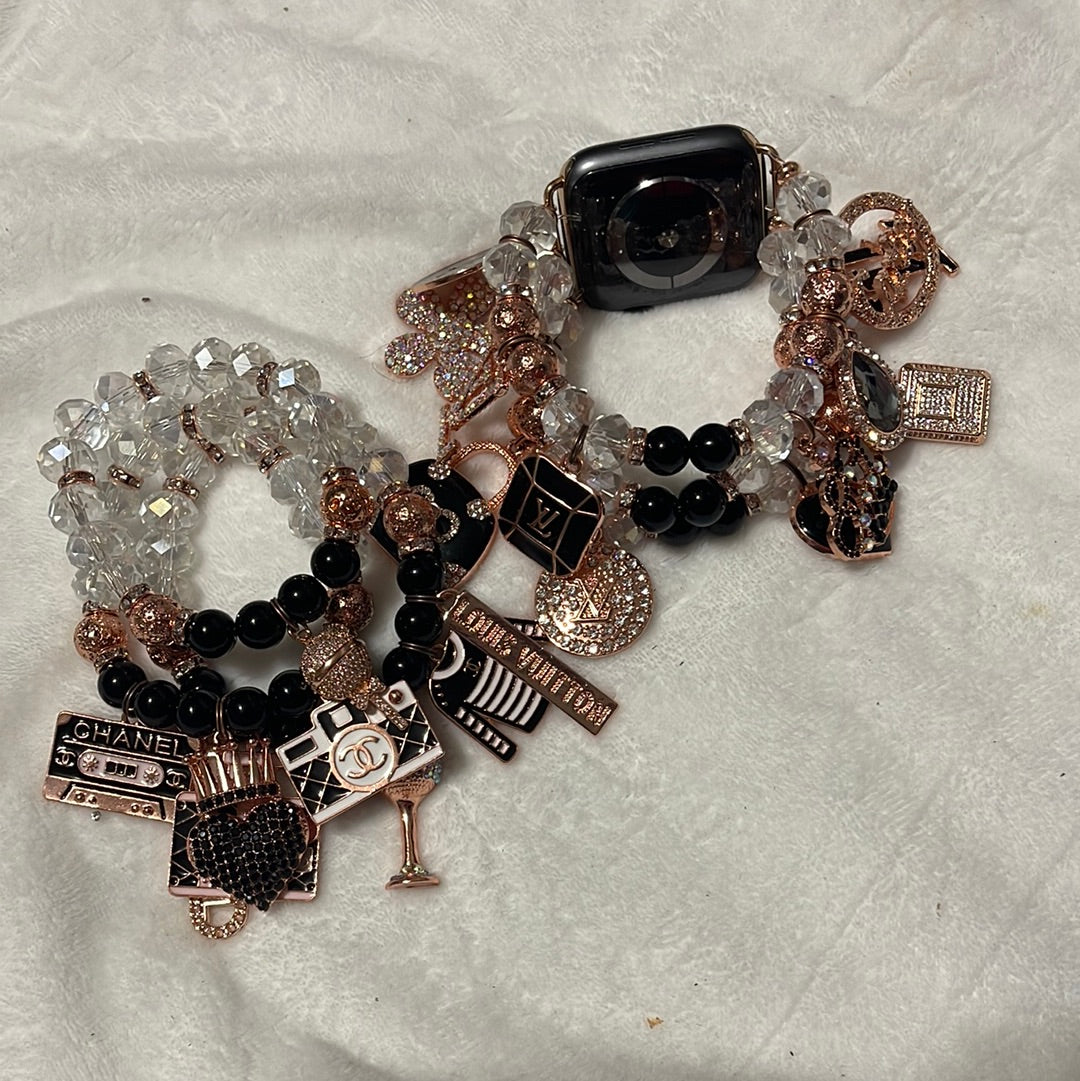 REMAKE Rose Gold Black Crystals